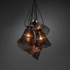 Konstsmide Tilleggsslynge 10 Lys Med Svarte Skjermer- Amber -Lightup Butikk Tilleggsslynge 10 lys med svarte skjermer Amber Utebelysning Lysslynge Konstsmide 2334 870 2