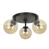 Tofi Taklampe Rund 3 Lys - Svart/Amberfarget -Lightup Butikk Tofi taklampe rund 3 lys SvartAmberfarget Taklamper Emibig 7783APREM 1