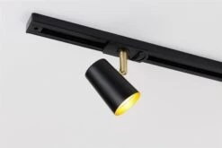 Trackline Conic Enkel Spot For Skinne - Svart/Gull