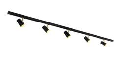 Trackline Conic Spotskinne 1,5 Meter 5 Spot - Svart/Gull