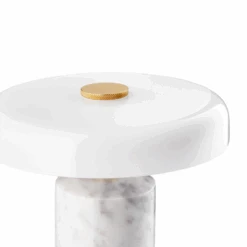 Trip Oppladbar Bordlampe - Hvit Marmor/Hvit Skjerm -Lightup Butikk Trip oppladbar bordlampe Hvit marmorHvit skjerm Bordlamper Design by Us Des 21204 5