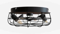 Trondheim Takvifte 4 Lys M/fjernkontroll - Svart/Trefarget -Lightup Butikk Trondheim takvifte 4 lys mfjernkontroll SvartTrefarget Vifter Reality Trl R61105032 6