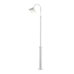 Konstsmide Vega Stolpe 240 Cm - Hvit -Lightup Butikk Vega stolpe 240 cm Hvit Utebelysning stolpe Konstsmide 560 250 2