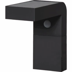 Star Trading Vegglampe Solcelle Med Sensor - Svart -Lightup Butikk Vegglampe Solcelle med sensor Svart Utebelysning vegg opp og ned Star Trading 481 12 5