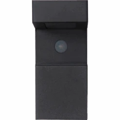 Star Trading Vegglampe Solcelle Med Sensor - Svart -Lightup Butikk Vegglampe Solcelle med sensor Svart Utebelysning vegg opp og ned Star Trading 481 12 7