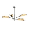 Vene Taklampe 4-lys - Svart/Natur -Lightup Butikk Vene taklampe 4 lys SvartNatur Taklamper Emibig 11604 1