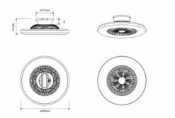 Visby Takvifte 59 Cm 39,6W 3000-6500K LED M/fjernkontroll - Krom 11 Visby Takvifte 59 Cm 39,6W 3000-6500K LED M/fjernkontroll - Krom -Lightup Butikk Visby takvifte 59 cm 396W 3000 6500K LED mfjernkontroll Krom Vifter Reality Trl R62402106 5
