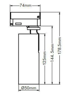 Vox Ezra Spotskinne 3 Spotter 1 Meter 3x10W 3000K Dimbar RA90 - Svart -Lightup Butikk Vox Ezra spotskinne 3 spotter 1 meter 3x10W 3000K dimbar RA90 Svart Spotskinner 230V NorDesign 130000305389561305389561205164301005 3