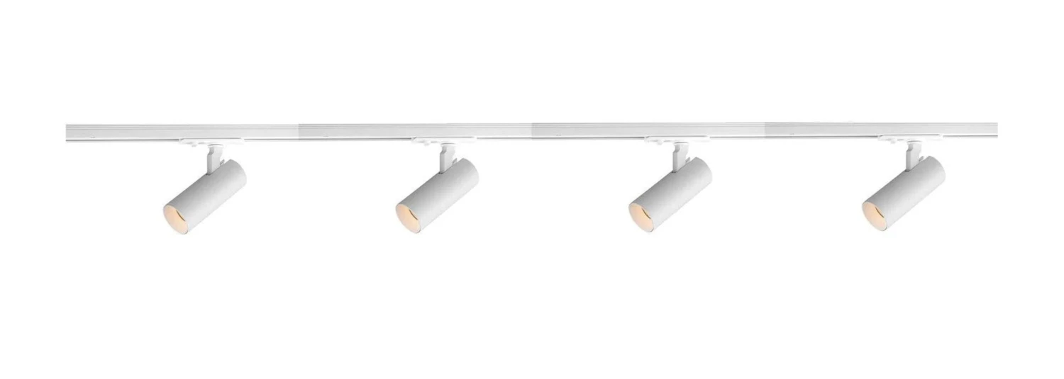 Vox Ezra Spotskinne 4 Spotter 2 Meter 4x10W 2700K Dimbar RA90 - Pure White 3 Vox Ezra Spotskinne 4 Spotter 2 Meter 4x10W 2700K Dimbar RA90 - Pure White