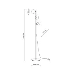 Vox Gulvlampe 3-lys -Lightup Butikk Vox gulvlampe 3 lys Gulvlamper TK Lighting TK 16063 8