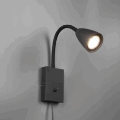 Wanda Vegglampe - Svart