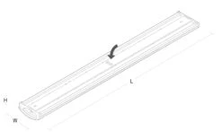 Wave 1200 Takarmatur 42W 3000K IP44 IK06 - Hvit -Lightup Butikk Wave 1200 takarmatur 42W 3000K IP44 IK06 Hvit Taklamper Sg Armaturen As 3301626 3