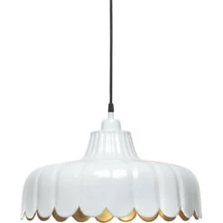 Wells Takpendel 45 Cm - Hvit/gull