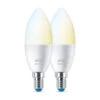 WiZ E14 Mignon Lyspære 4,9W 2700-6500K Wifi - 2 Pakning