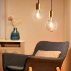 WiZ E27 Lyspære Filament G125 6,7W Wifi - Justerbar Fargetemperatur 2700-6500 Kelvin -Lightup Butikk WiZ E27 Lyspaere filament G125 67W Wifi Justerbar fargetemperatur 2700 6500 Kelvin Smartpaerer E27 WiZ 929003017801 4