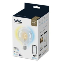 WiZ E27 Lyspære Filament G125 6,7W Wifi - Justerbar Fargetemperatur 2700-6500 Kelvin -Lightup Butikk WiZ E27 Lyspaere filament G125 67W Wifi Justerbar fargetemperatur 2700 6500 Kelvin Smartpaerer E27 WiZ 929003017801 8