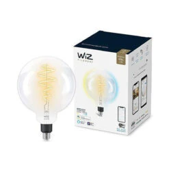 WiZ E27 Lyspære Filament G200 6,5W Wifi - Justerbar Fargetemperatur 2700-6500 Kelvin -Lightup Butikk WiZ E27 Lyspaere filament G200 65W Wifi Justerbar fargetemperatur 2700 6500 Kelvin Smartpaerer E27 WiZ 929002419201 7