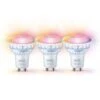 WiZ GU10 Lyspære 4,7W Wifi - Fullfarge 3 Pakning -Lightup Butikk WiZ GU10 Lyspaere 47W Wifi Fullfarge 3 pakning LED paere GU10 WiZ 929003772333 1