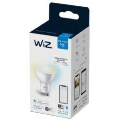 WiZ GU10 Lyspære 4,9W Wifi - Justerbar Fargetemperatur 2700-6500 Kelvin -Lightup Butikk WiZ GU10 Lyspaere 49W Wifi Justerbar fargetemperatur 2700 6500 Kelvin LED paere GU10 WiZ 929003772222 7