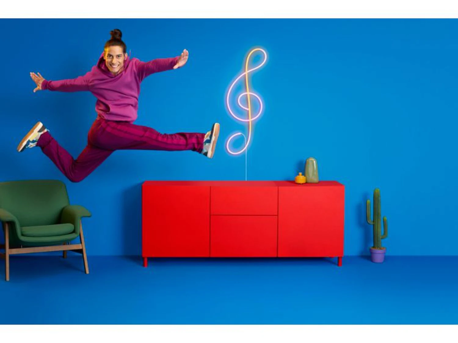 WiZ Neon Flex Strip LED 3 Meter Wifi - Fullfarge 7 WiZ Neon Flex Strip LED 3 Meter Wifi - Fullfarge - Bilde 5