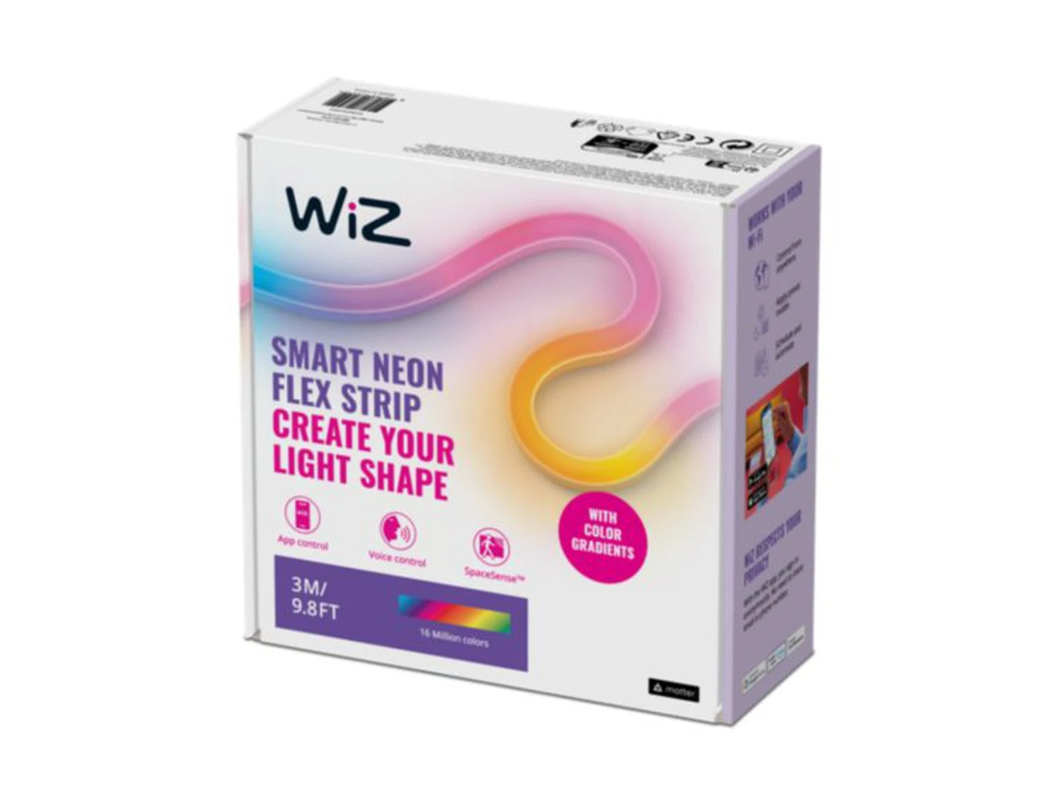 WiZ Neon Flex Strip LED 3 Meter Wifi - Fullfarge 8 WiZ Neon Flex Strip LED 3 Meter Wifi - Fullfarge - Bilde 6