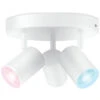 WiZ Smart Imageo Rund 3 Lys Spot 3x5W 2700-6500K RGB Fullfarge Wîfi - Hvit