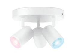 WiZ Smart Imageo Rund 3 Lys Spot 3x5W 2700-6500K RGB Fullfarge Wîfi - Hvit