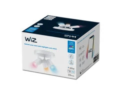 WiZ Smart Imageo Rund 3 Lys Spot 3x5W 2700-6500K RGB Fullfarge Wîfi - Hvit 7 WiZ Smart Imageo Rund 3 Lys Spot 3x5W 2700-6500K RGB Fullfarge Wîfi - Hvit -Lightup Butikk WiZ Smart Imageo rund 3 lys spot 3x5W 2700 6500K RGB Fullfarge Wifi Hvit Taklamper WiZ 929003210801 3