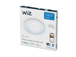 WiZ Smart Superslim Taklampe 14W 2700-6500K 24,2 Cm Wîfi - Hvit 9 WiZ Smart Superslim Taklampe 14W 2700-6500K 24,2 Cm Wîfi - Hvit -Lightup Butikk WiZ Smart Superslim taklampe 14W 2700 6500K 242 cm Wifi Hvit Taklamper WiZ 929002684901 4