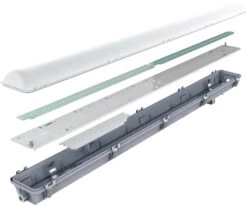 Work Armatur 50W IK10 4000K IP66 - Grå/Hvit -Lightup Butikk Work armatur 50W IK10 4000K IP66 GraHvit Lysarmaturer NorDesign 683610650v4 4