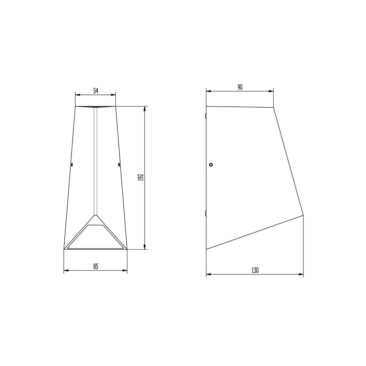 Yed Vegglampe Opp/ned Utendørs 2x4W IP54 - Mørk Grå 4 Yed Vegglampe Opp/ned Utendørs 2x4W IP54 - Mørk Grå - Bilde 2