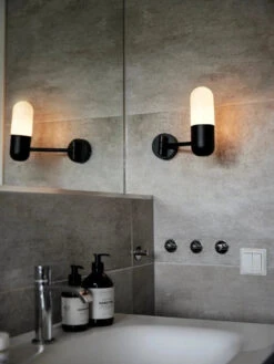 Zeta Vegglampe IP44 - Svart -Lightup Butikk Zeta vegglampe IP44 Svart Baderomsbelysning vegglamper Pr home of Scandinavia Ab Prh 3501423 4