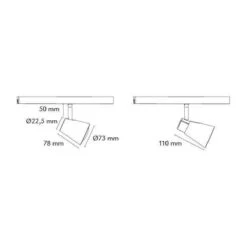Zip Zoom Spot 6W LED 2000-2800K Dim To Warm -Lightup Butikk Zip Zoom spot 6W LED 2000 2800K dim to warm Zip spotskinne Sg Armaturen As 3200982 5