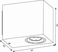Zora Vegglampe Ned Utendørs IP44 - Hvit -Lightup Butikk Zora vegglampe ned utendors IP44 Hvit Utebelysning vegg opp og ned Lucide lc228600531 5